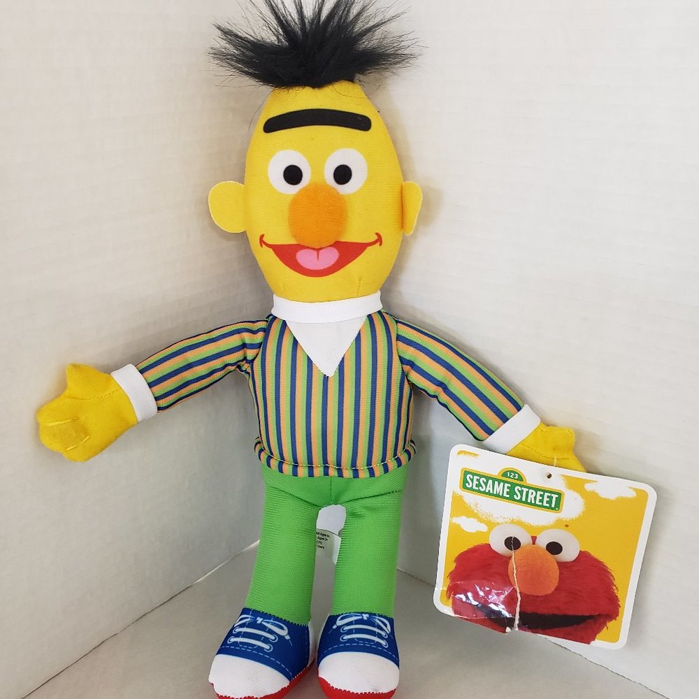 2021 Plush Sesame Street Bert approx  11" tall with tag Toy Factory